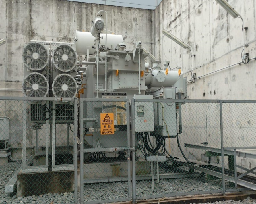 Installation of equipment and tank